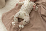 Heritage Knit Blanket - Biscotti