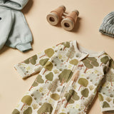 LITTLE TREES ORGANIC ZIPSUIT