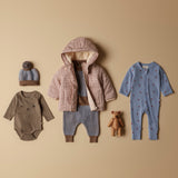 AMBER CHECK PUFFER JACKET