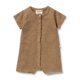Ginger Snap Organic Knitted Pointelle Growsuit