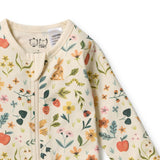Summer Garden Organic Ruffle Zipsuit