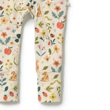 Summer Garden Organic Ruffle Zipsuit