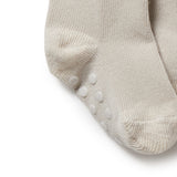 3 PACK BABY SOCKS - CLAY