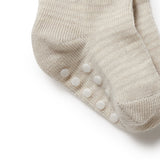 3 PACK BABY SOCKS - CLAY