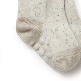 3 PACK BABY SOCKS - CLAY