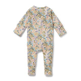 TINY BLOOM ORGANIC ZIPSUIT