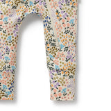 TINY BLOOM ORGANIC ZIPSUIT