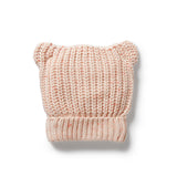 FAIRY FLOSS ORGANIC KNITTED BEAR HAT
