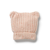FAIRY FLOSS ORGANIC KNITTED BEAR HAT