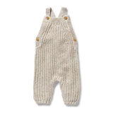 COOKIE AND CREAM ORGANIC KNITTED OVERALL
