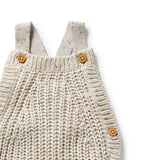 COOKIE AND CREAM ORGANIC KNITTED OVERALL