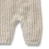 COOKIE AND CREAM ORGANIC KNITTED OVERALL