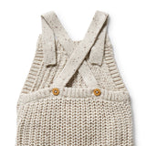 COOKIE AND CREAM ORGANIC KNITTED OVERALL