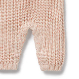 FAIRY FLOSS ORGANIC KNITTED RUFFLE OVERALLS