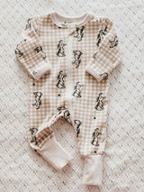 Gingham Bunny Zipsuit