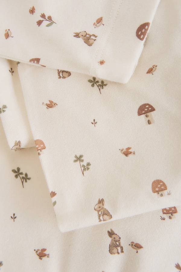 ORGANIC COTTON WRAP BLANKET - FORAGING FRIENDS