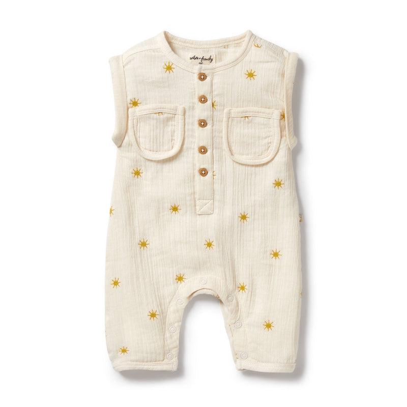 SUNSHINE ORGANIC CRINKLE GROWSUIT