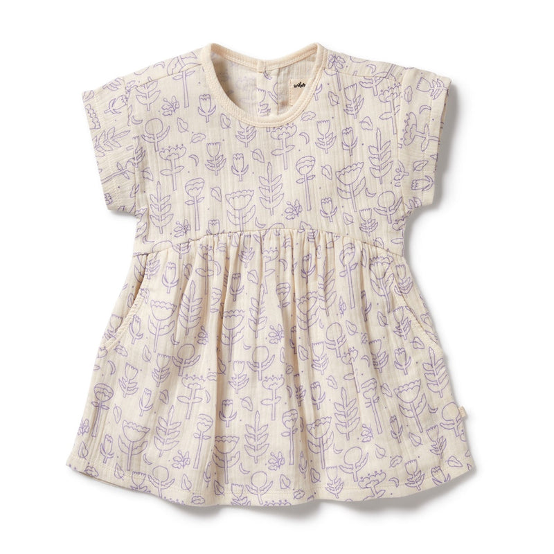 FLOW ORGANIC CRINKLE DRESS