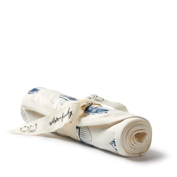 NAUTICAL BEAR ORGANIC COTTON WRAP