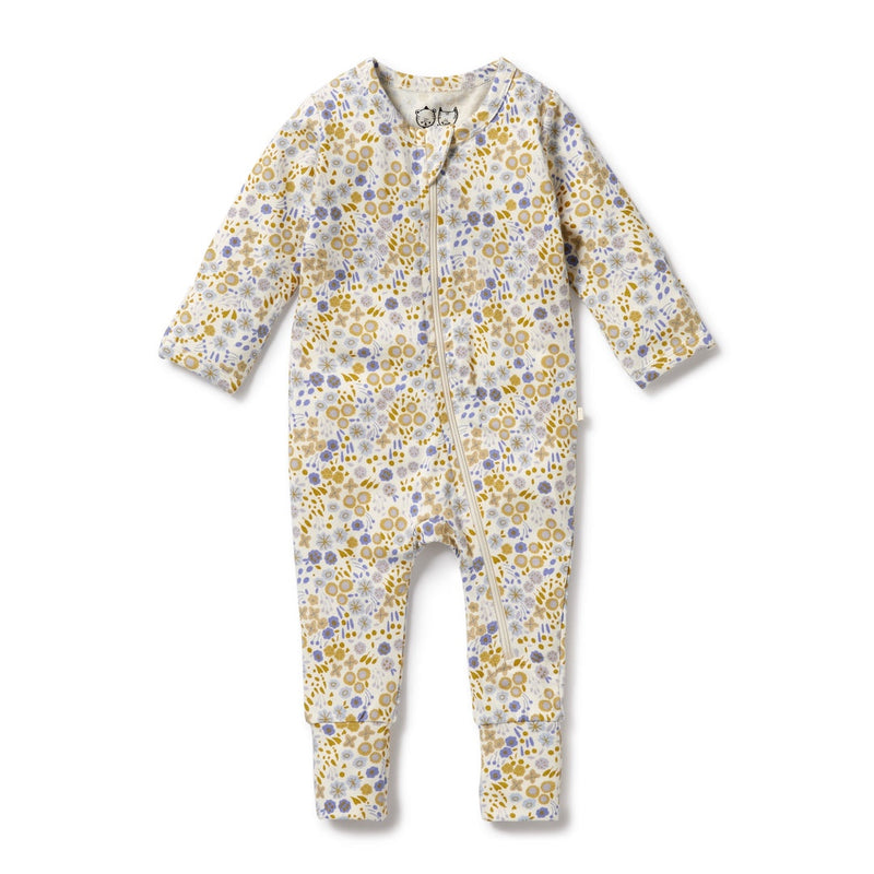 LITTLE MEADOW ORGANIC COTTON ZIPSUIT