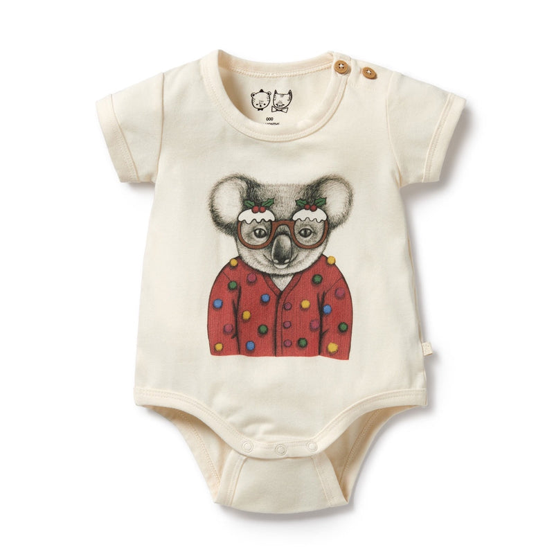 KOALA ORGANIC CHRISTMAS BODYSUIT