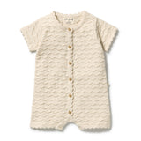 Milk Cloud Organic Knitted Chevron Growsuit