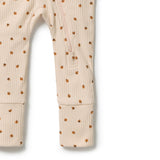 Little Lady Bugs Organic Zipsuit with Feet