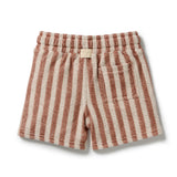 Cherry Cola Stripe Organic Terry Short