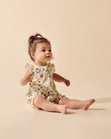 Summer Garden Organic Ruffle Zipsuit