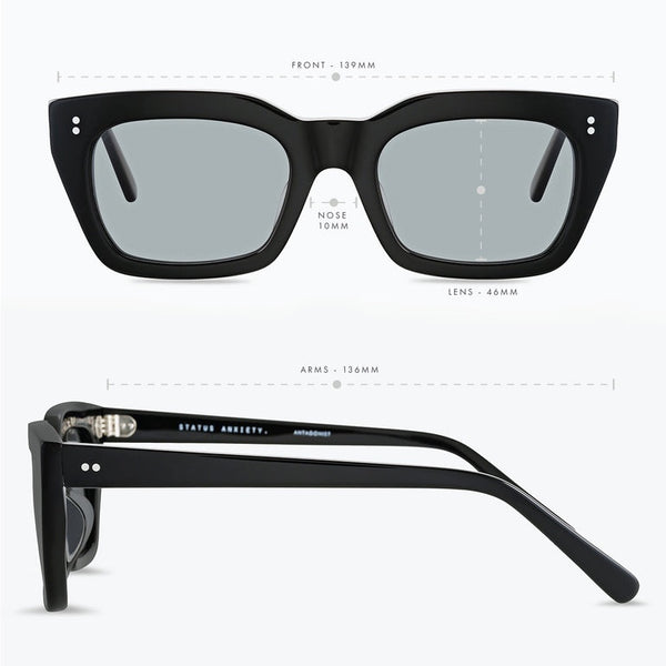 ANTAGONIST SUNGLASSES - BLACK