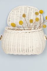 Olli Ella Mini Chari Bag White Basket Image Loft