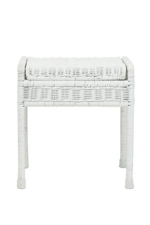Olli Ella Storie Stool White Front On Image Available At Loft