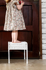 Olli Ella Storie Stool White Standing Image Lifestyle Available At Loft