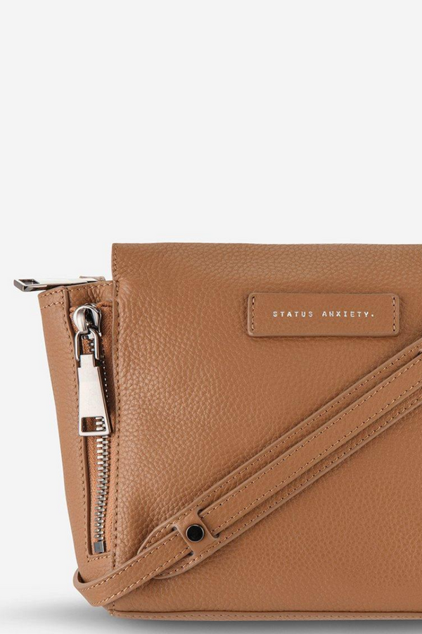 Status Anxiety The Ascendants Bag Tan Leather Detail Image Loft